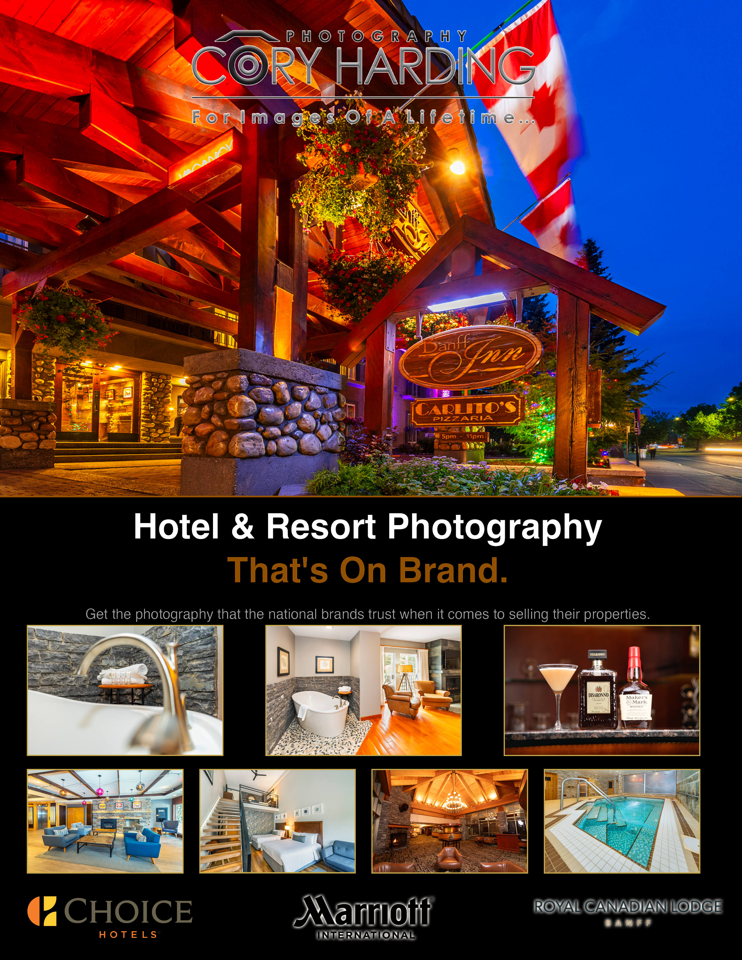 Hotel Photography services by Cory Harding — professional hospitality photography in Calgary, Alberta